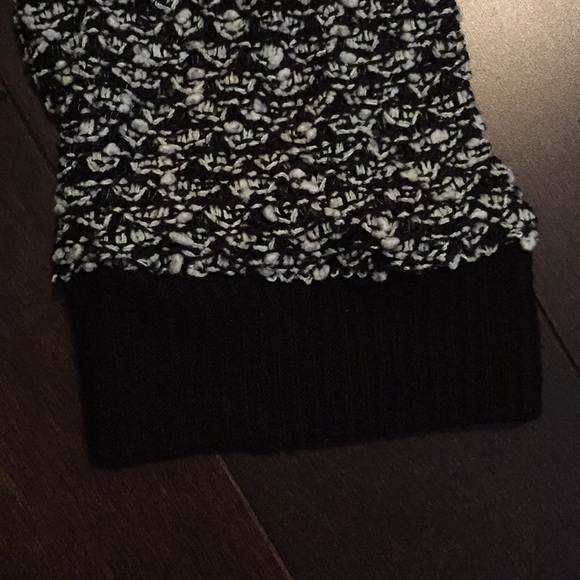 Bar III Black and White Marled Textured Sweater - Picture 3 of 7